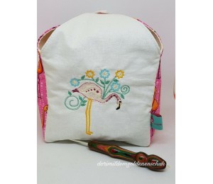 Stickserie - Flowery Flamingo